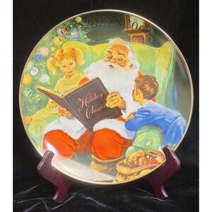Vintage Avon Porcelain Collector's Plate "Storytime with Santa"